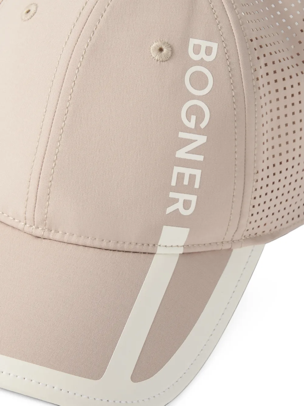 BOGNER Sammy logo-print cap Beige