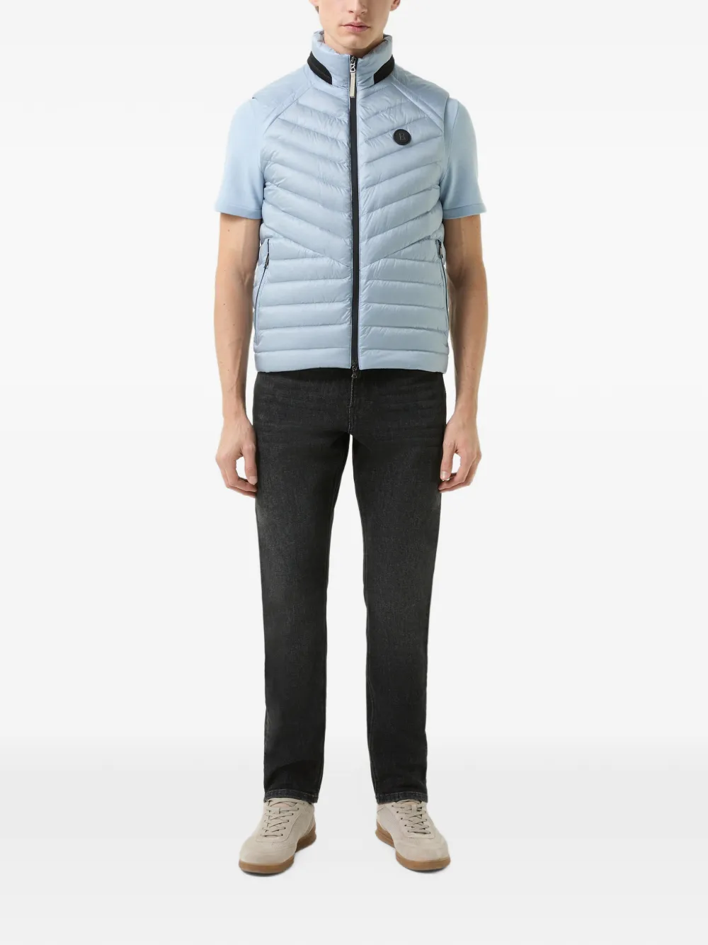 BOGNER Lasse quilted gilet Blauw