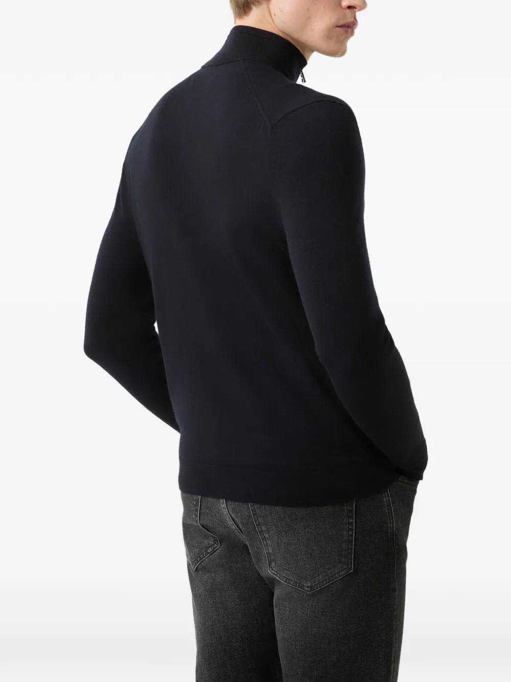BOGNER Oscar zip-up cardigan Blauw