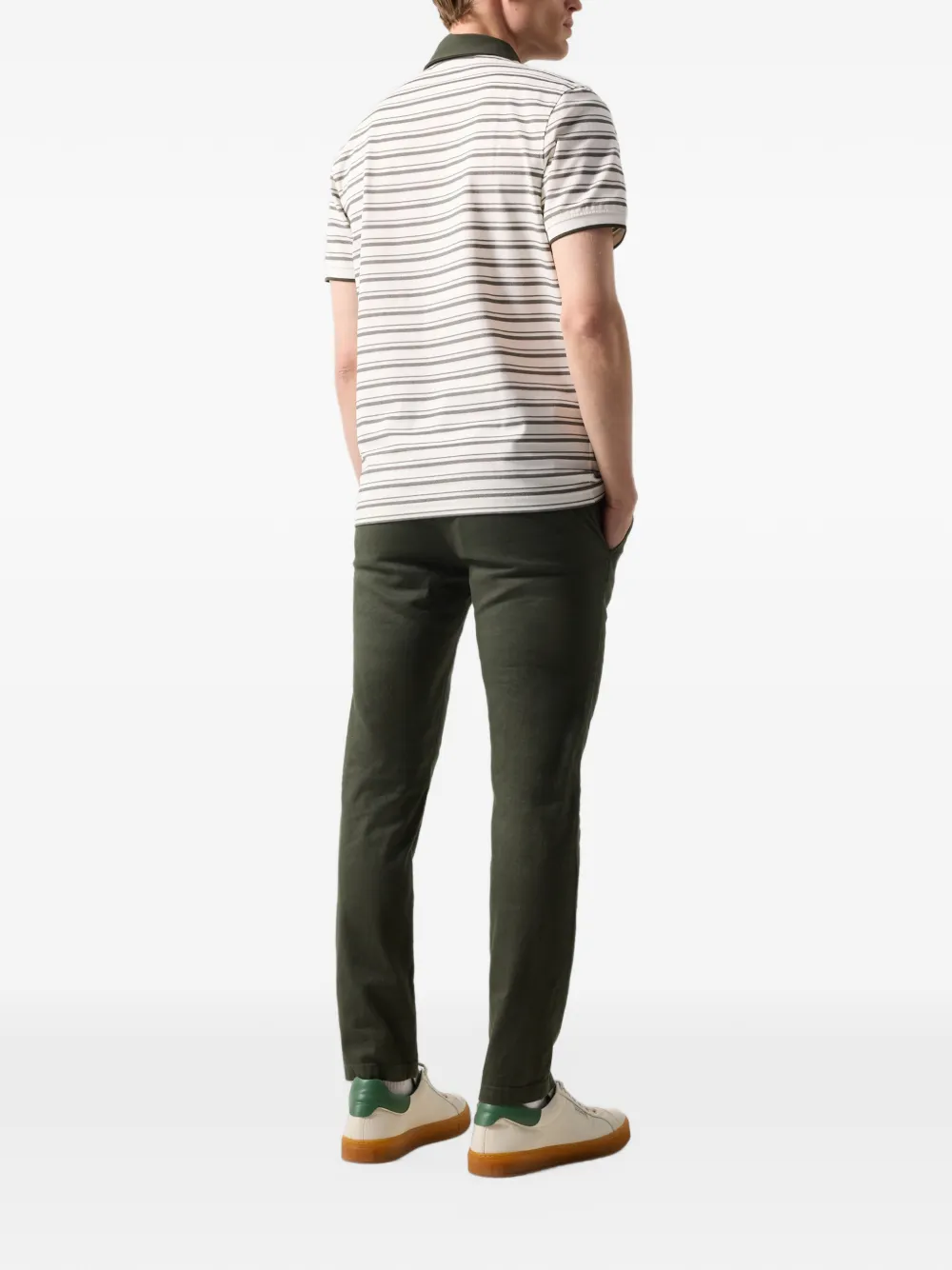 BOGNER Timo striped polo shirt Wit