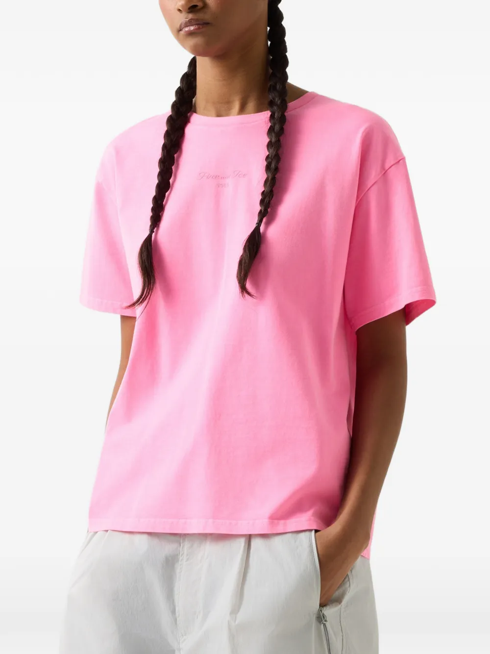 BOGNER FIRE+ICE Cara crew-neck T-shirt Roze