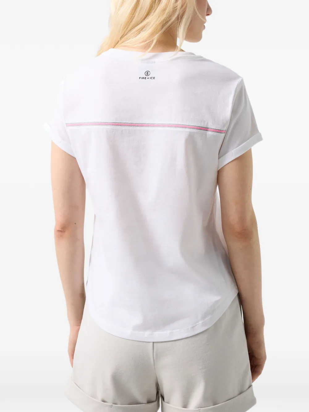 BOGNER FIRE+ICE Debra crew-neck T-shirt Wit