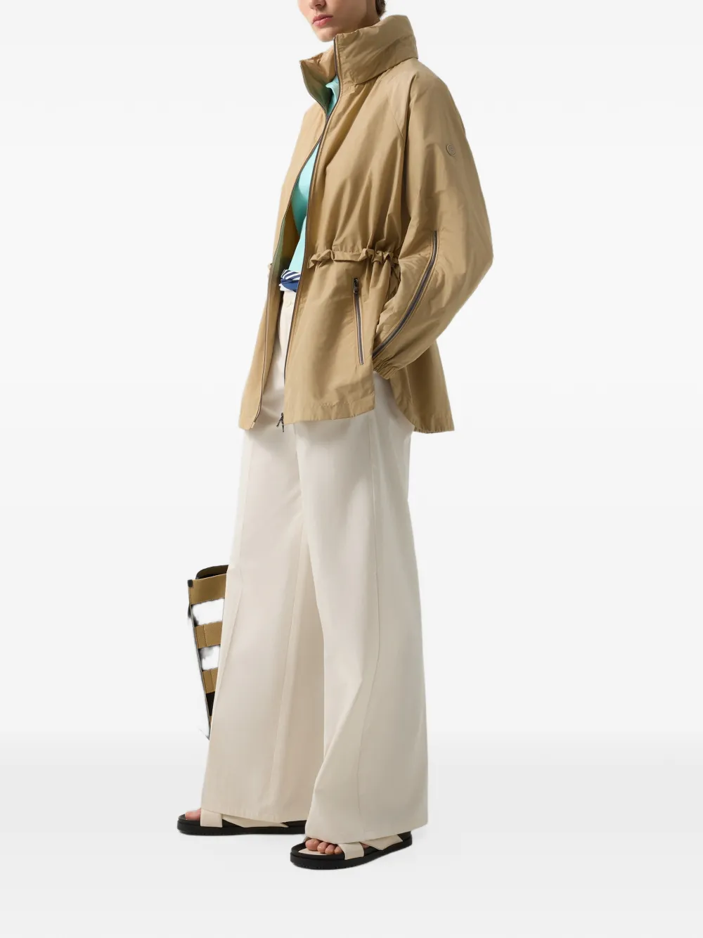 BOGNER Noelle drawstring fitted jacket Beige