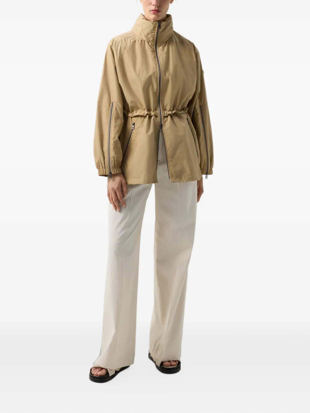 BOGNER Noelle drawstring fitted jacket Beige