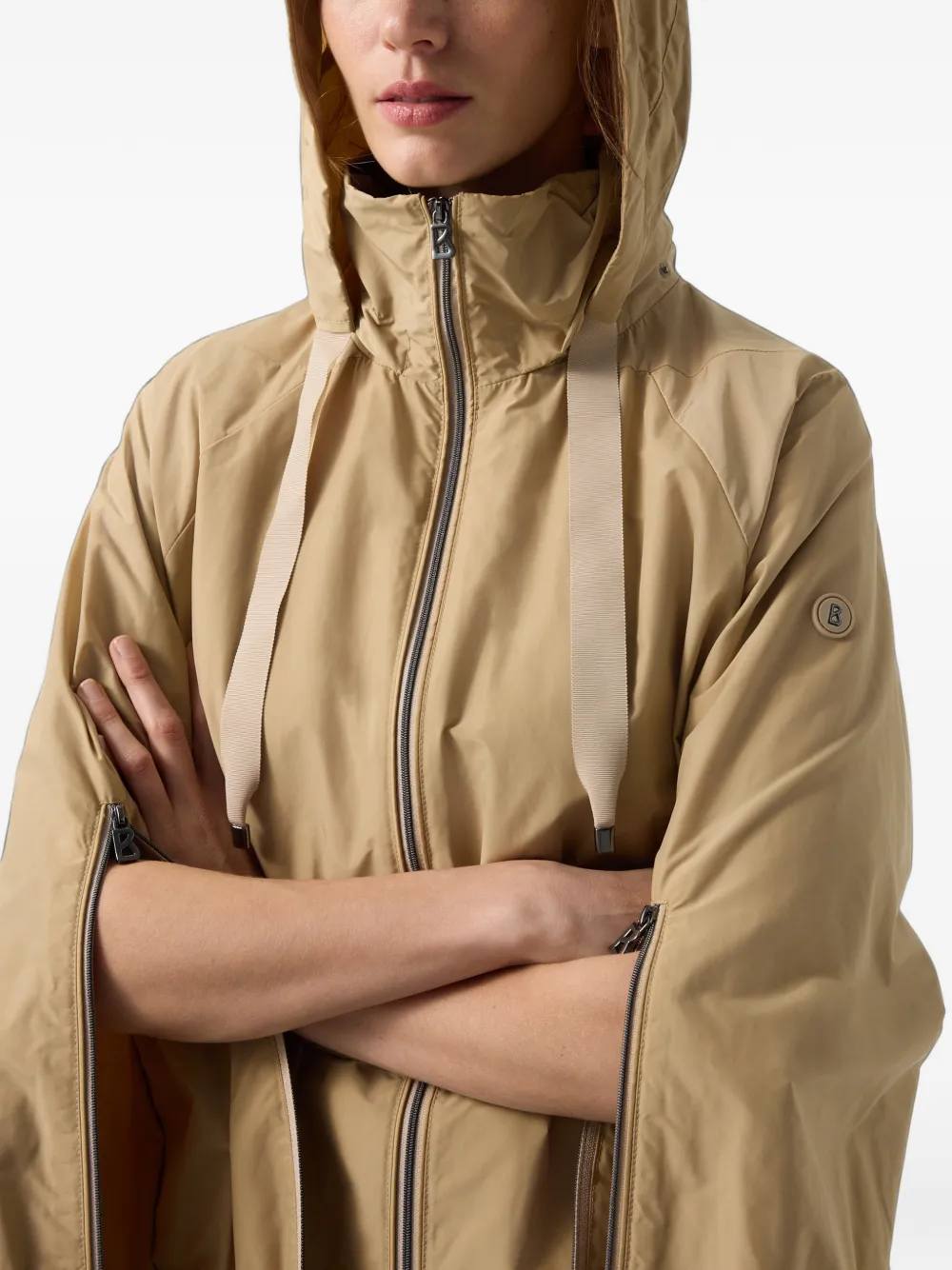 BOGNER Noelle drawstring fitted jacket Beige