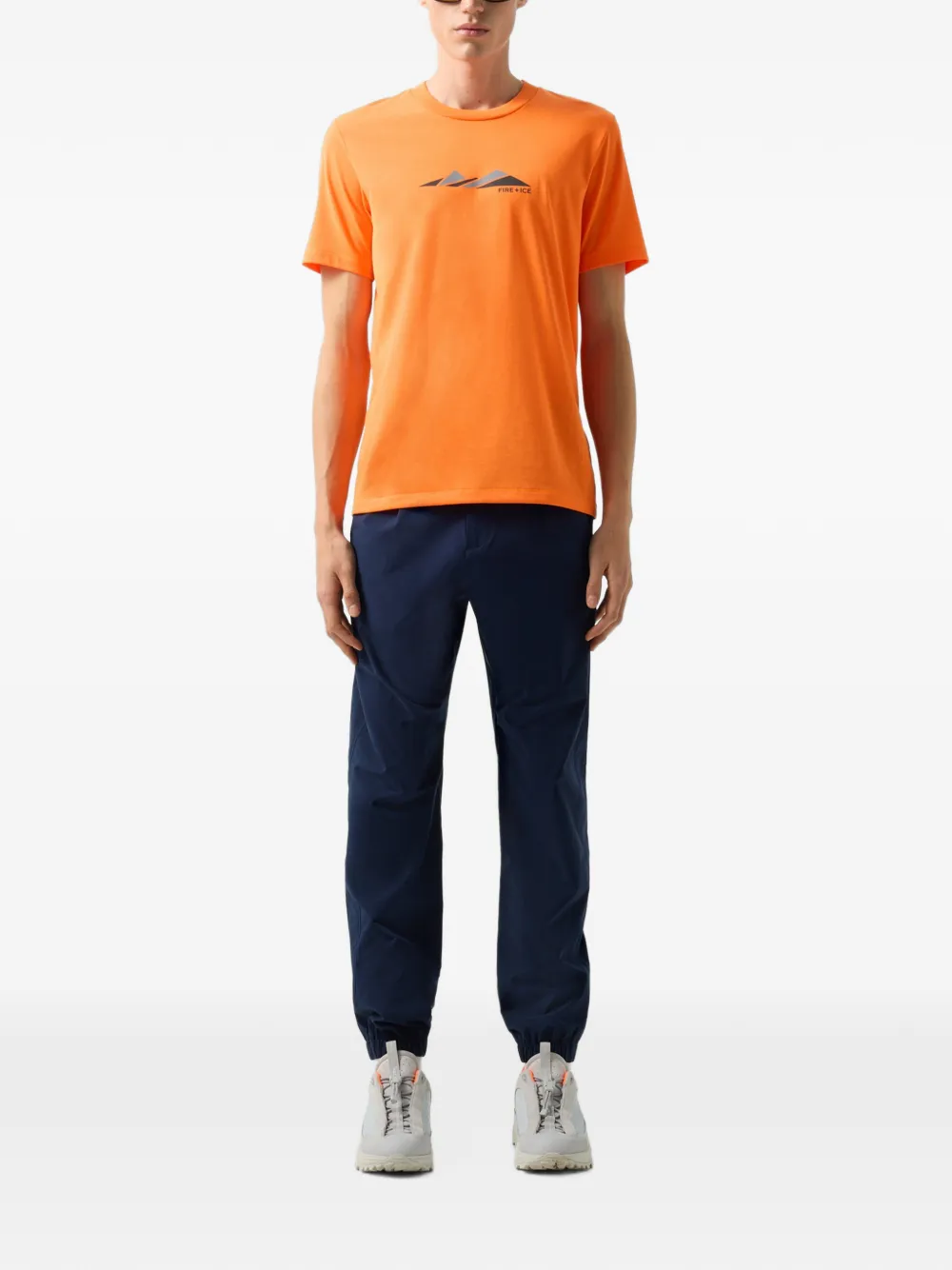 BOGNER FIRE+ICE Paco logo-print T-shirt Oranje