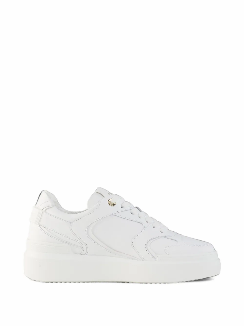 BOGNER Hollywood Plateau-Sneakers aus Leder - Weiß