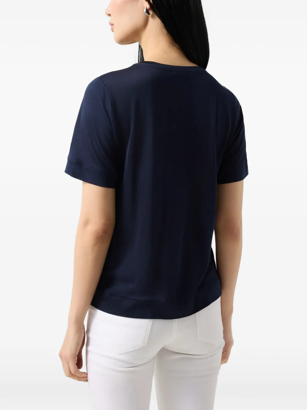 BOGNER Sienna logo-print T-shirt Blauw