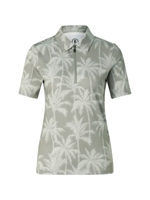 BOGNER Taya palm-print polo shirt
