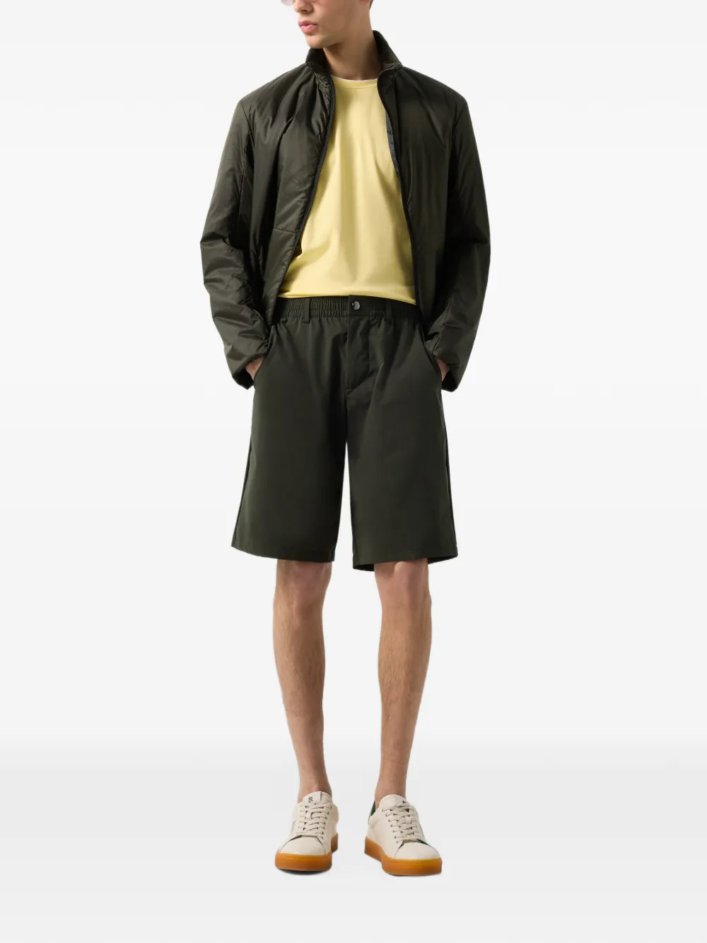 BOGNER Marc elasticated drawstring-waist shorts Groen