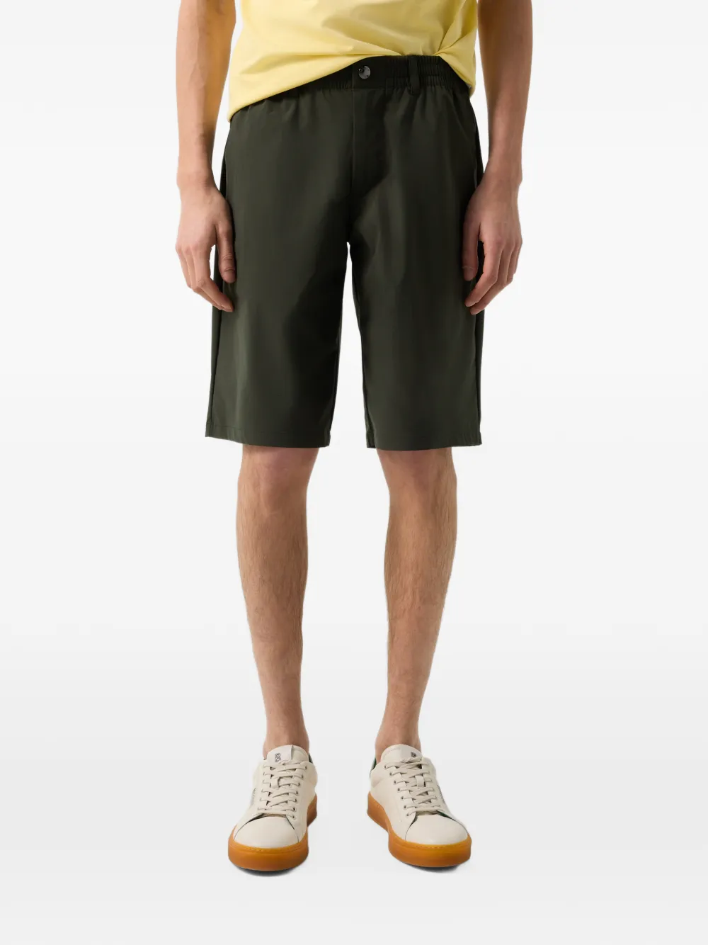 BOGNER Marc elasticated drawstring-waist shorts Groen
