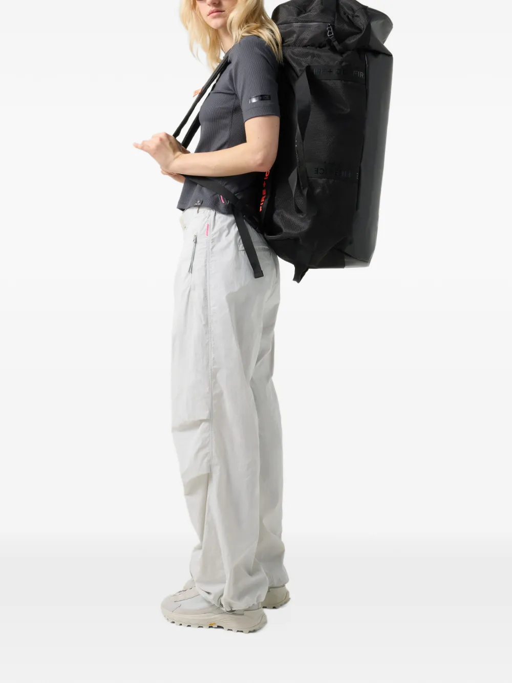 BOGNER FIRE+ICE Elke ribbed T-shirt Grijs