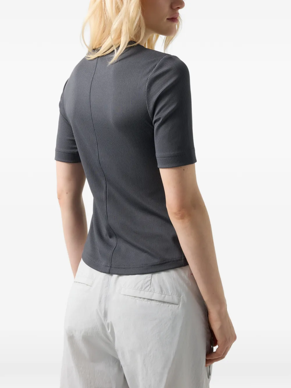 BOGNER FIRE+ICE Elke ribbed T-shirt Grijs
