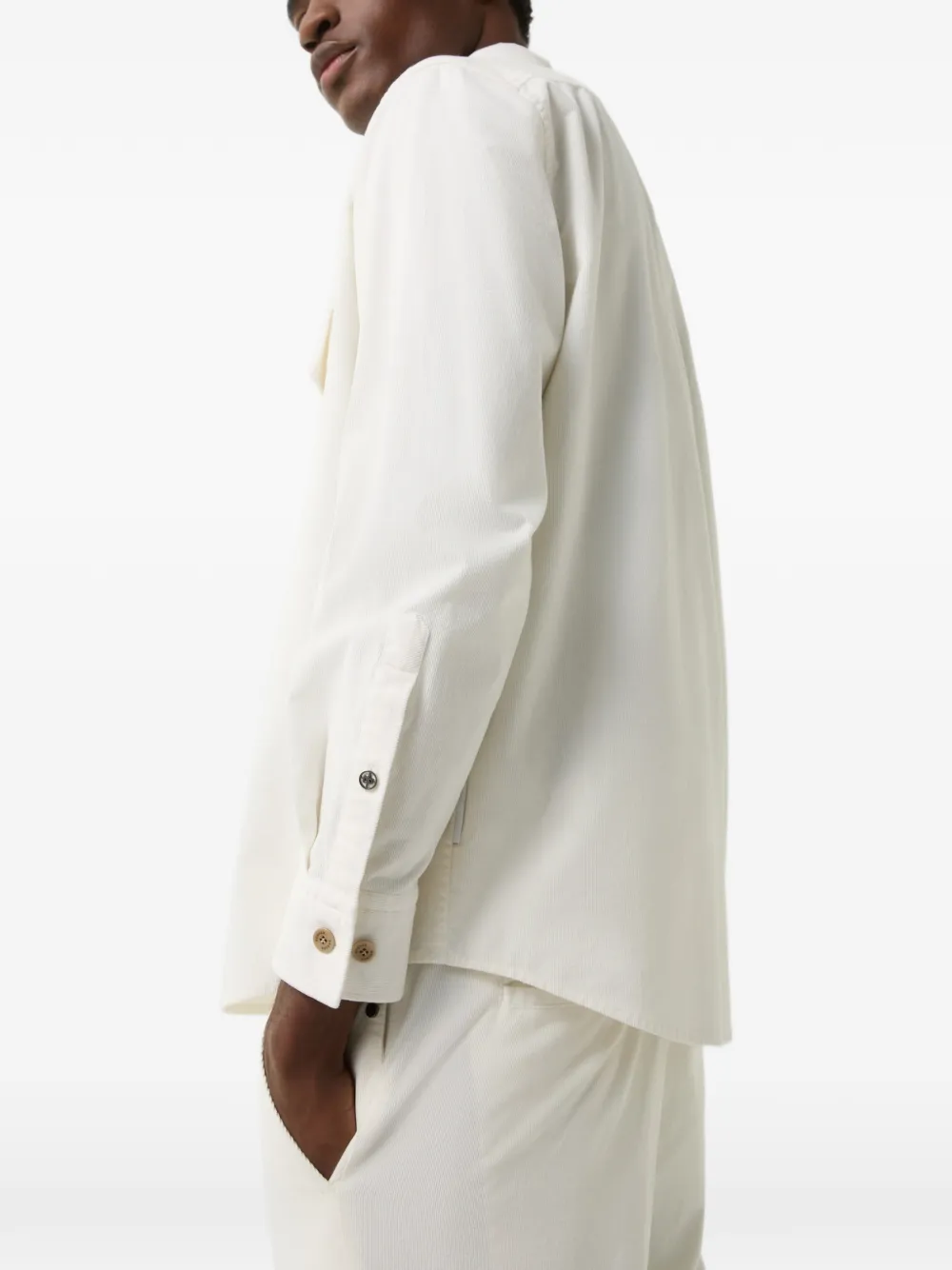 BOGNER Heiko corduroy button-down shirt Beige