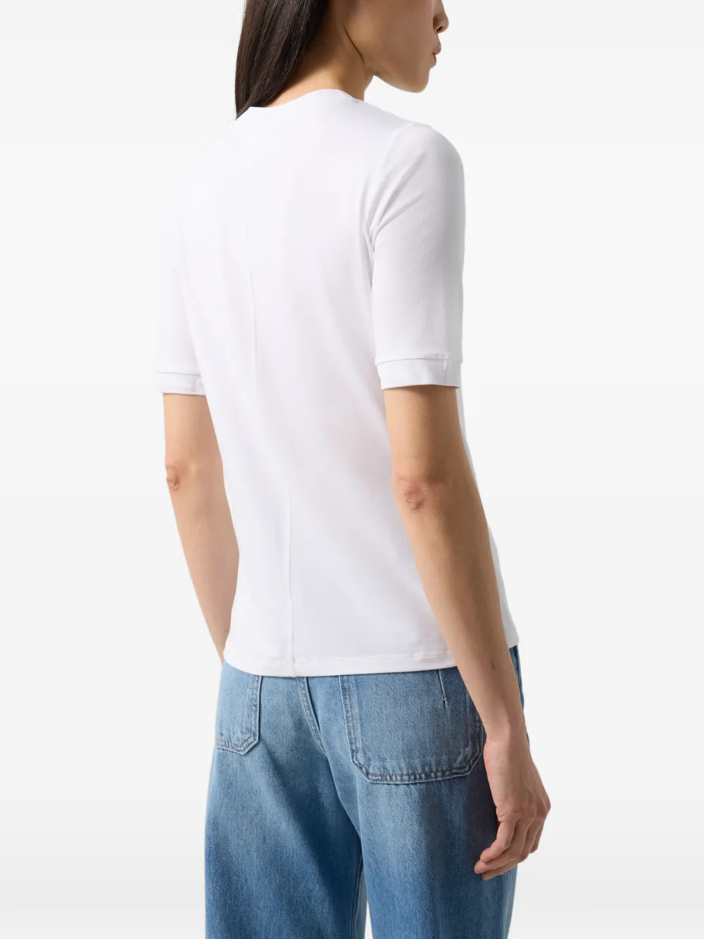 BOGNER Alexi logo-embroidered T-shirt Wit