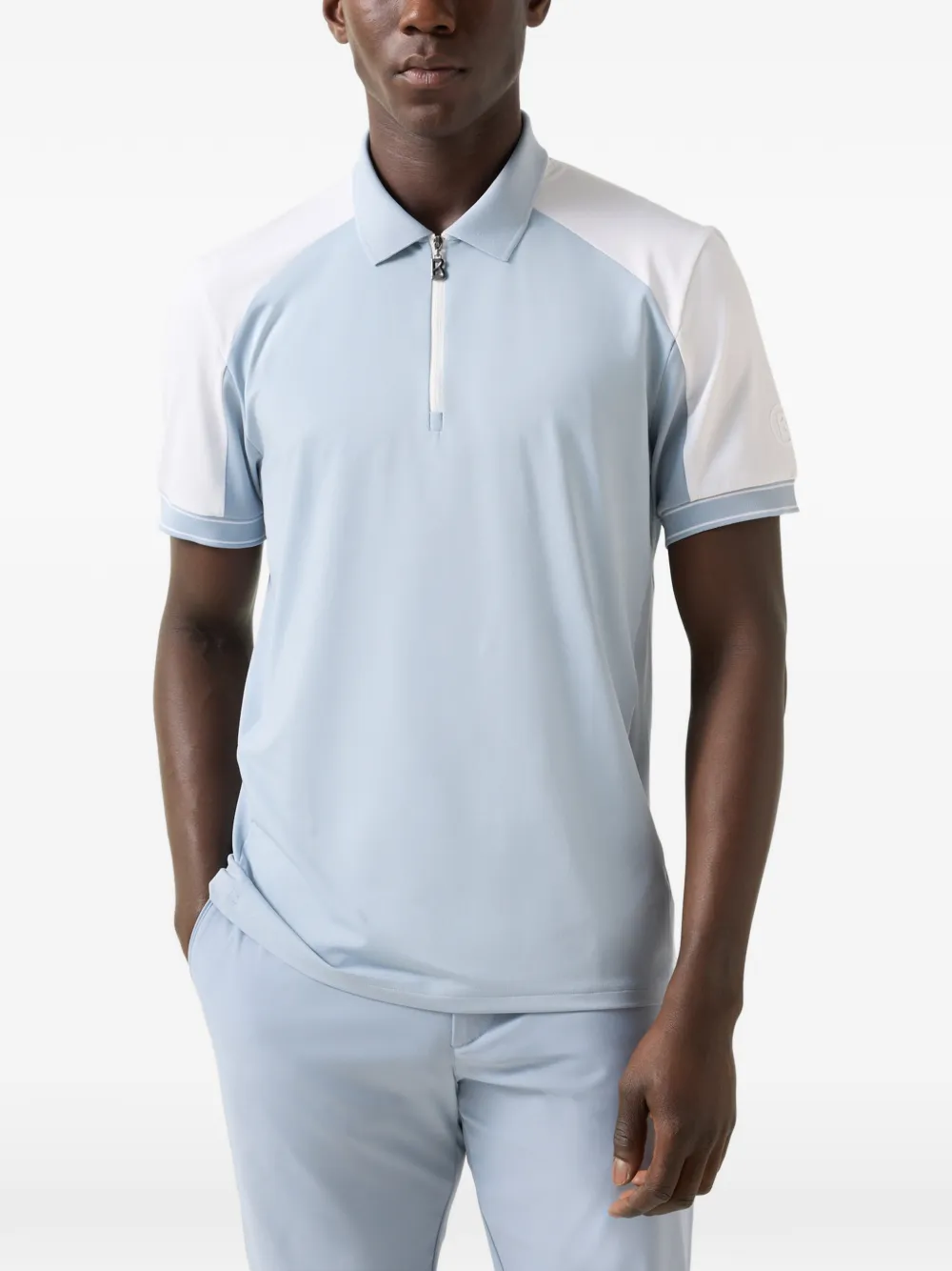 BOGNER Fabius panelled polo shirt Blauw