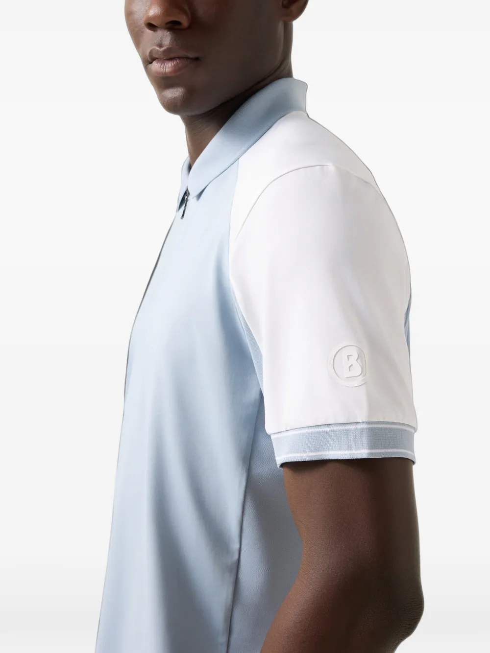 BOGNER Fabius panelled polo shirt Blauw