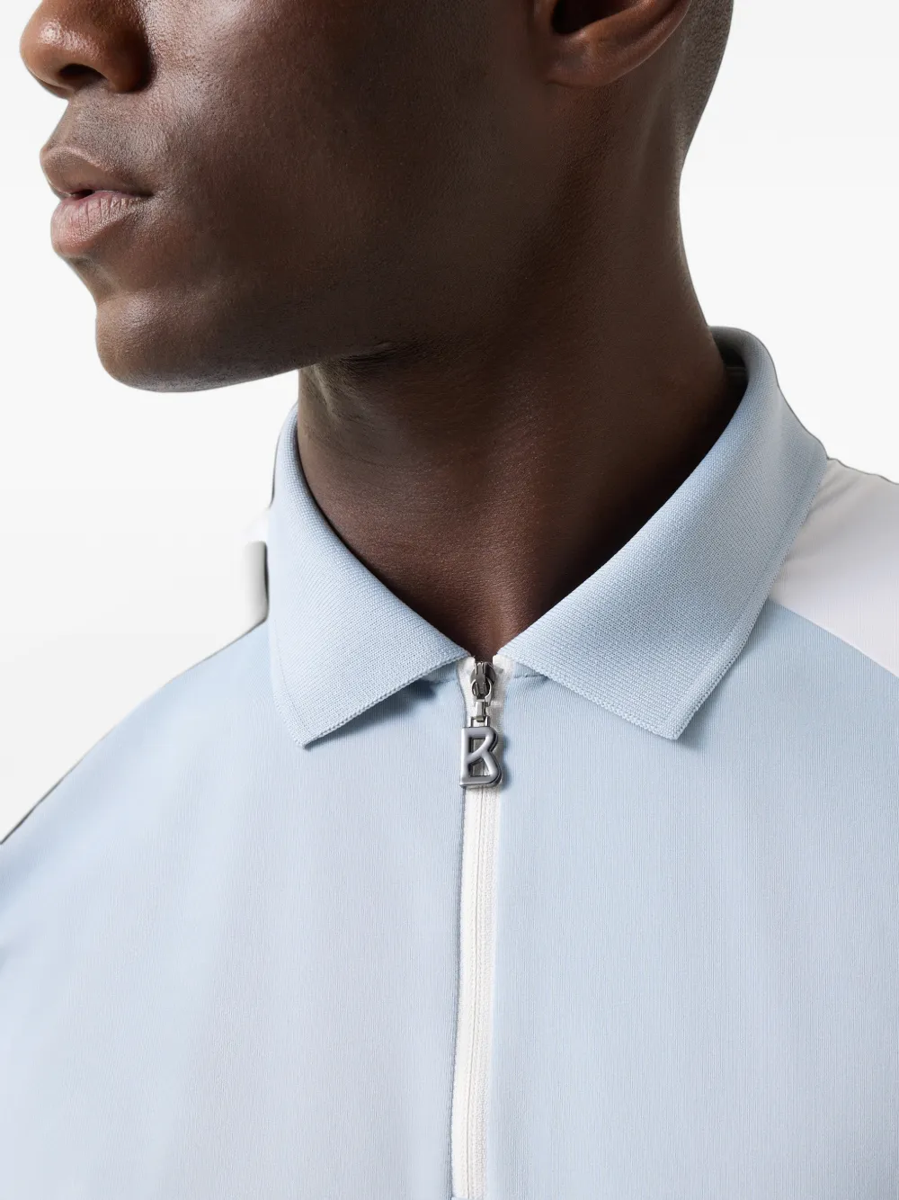 BOGNER Fabius panelled polo shirt Blauw