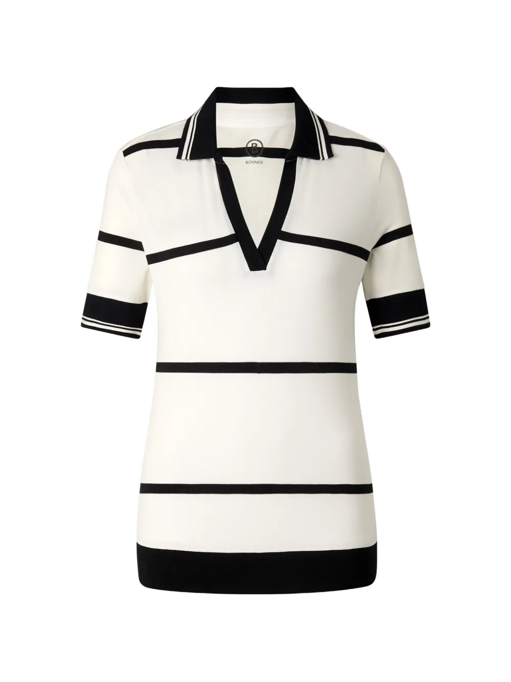 BOGNER Gestreiftes Jessi Poloshirt - Weiß