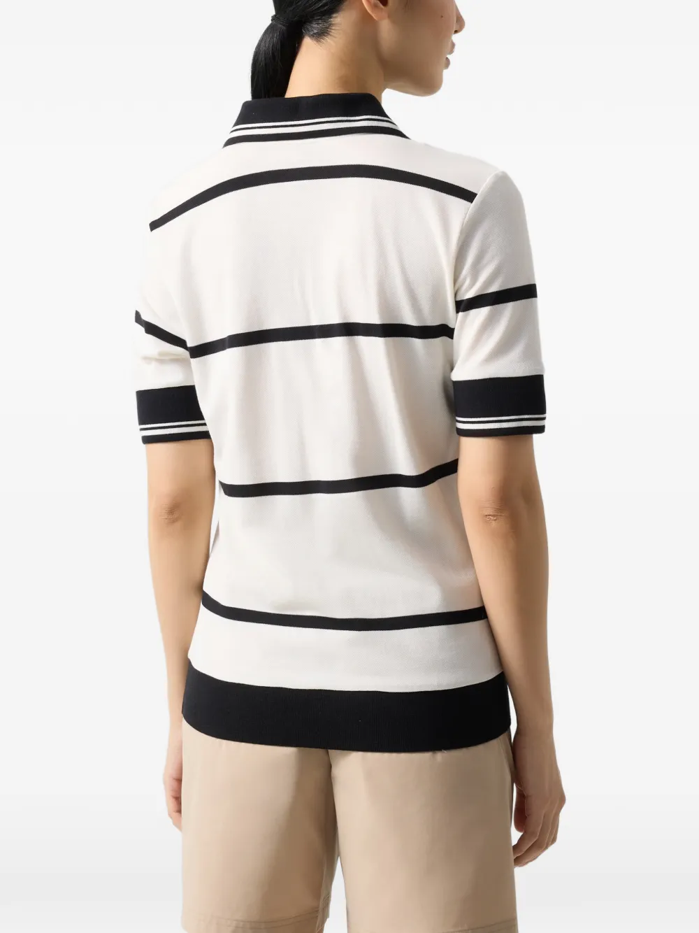 BOGNER Jessi striped polo shirt Wit