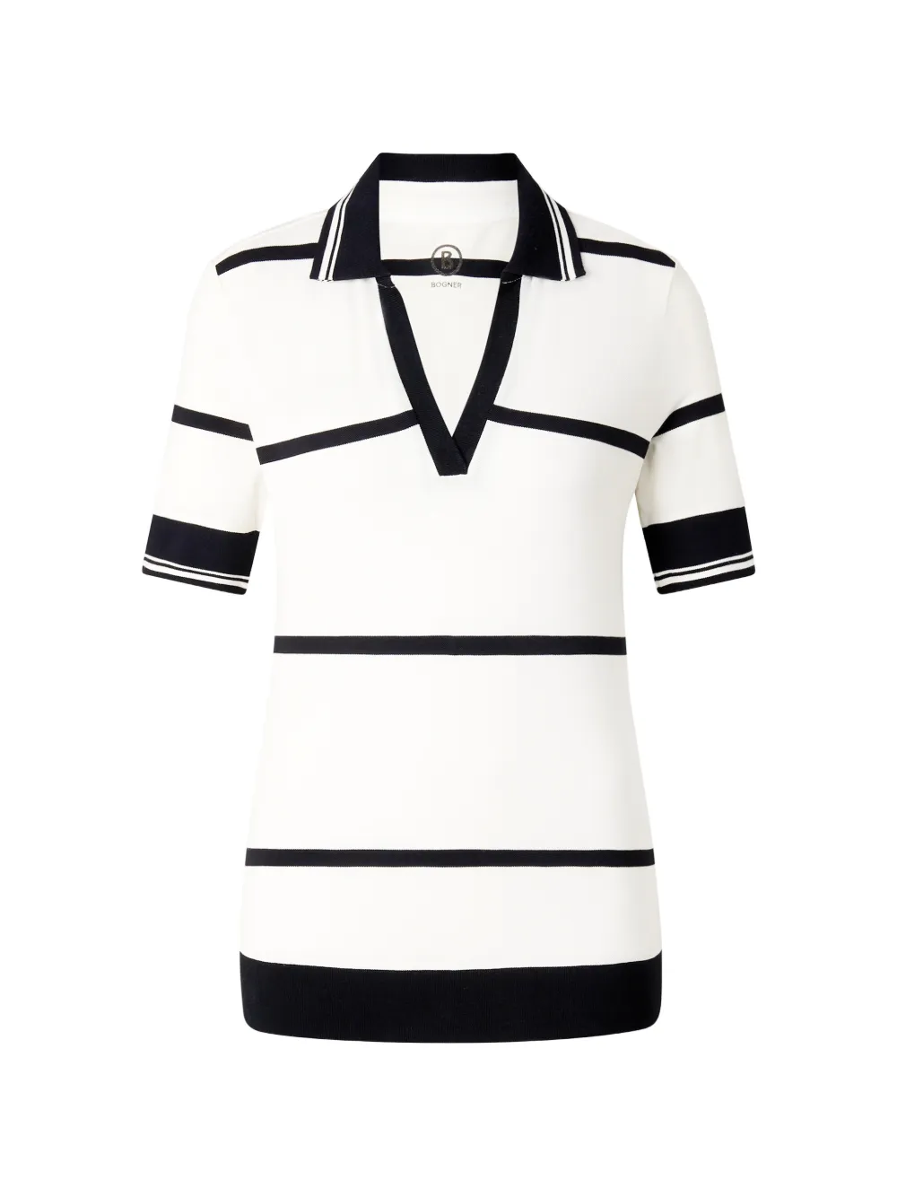 BOGNER Gestreiftes Jessi Poloshirt - Weiß