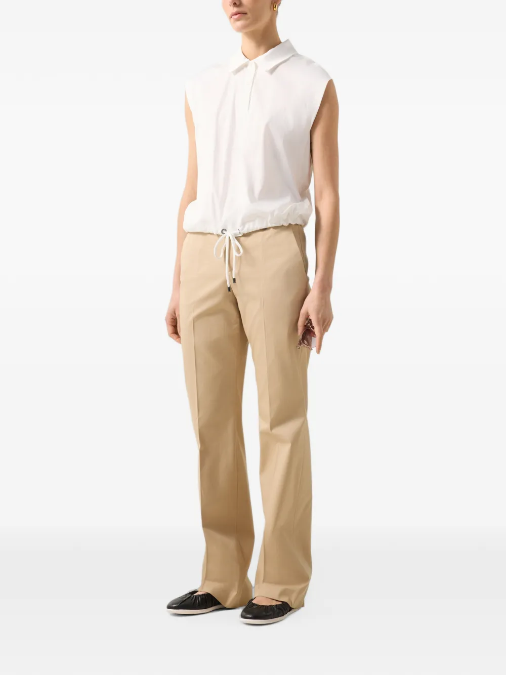 BOGNER Jody flared-leg trousers Beige