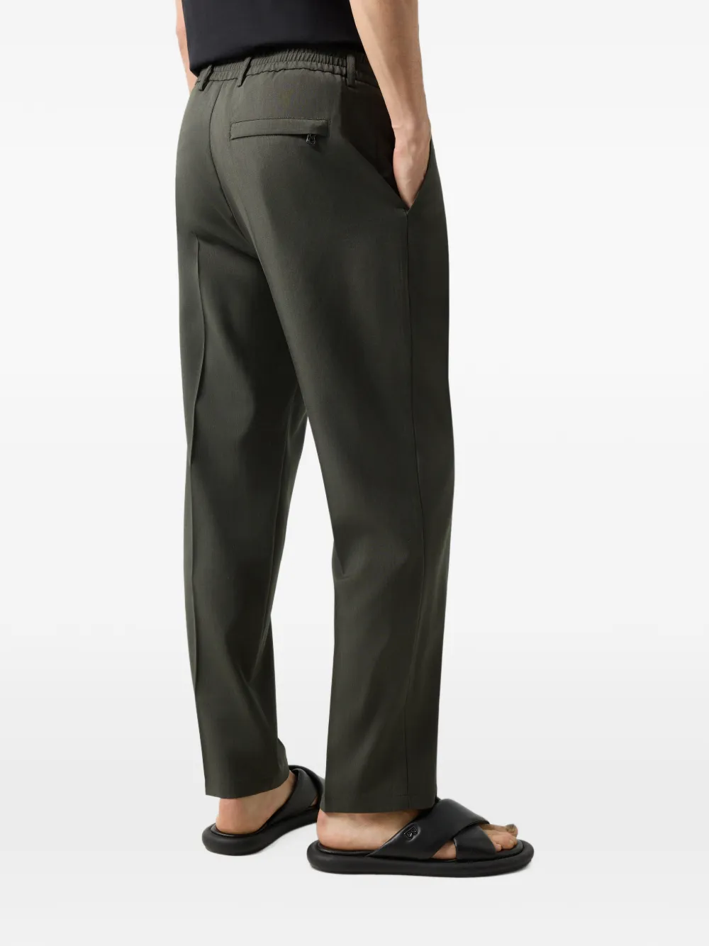 BOGNER Marcus pressed-crease trousers Groen