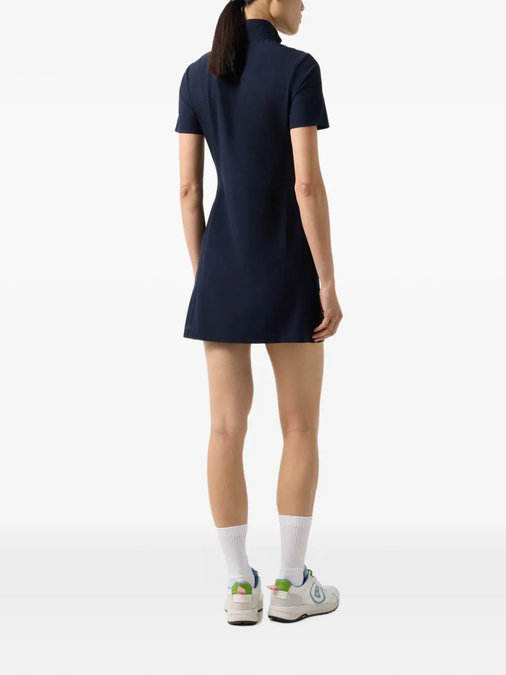 BOGNER Leony contrast-stitch mini dress Blauw