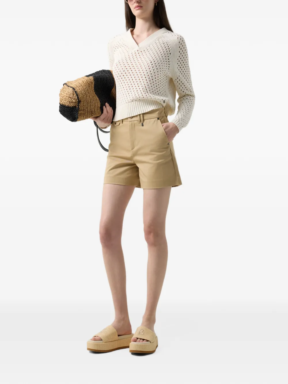 BOGNER Lissy gabardine shorts Beige