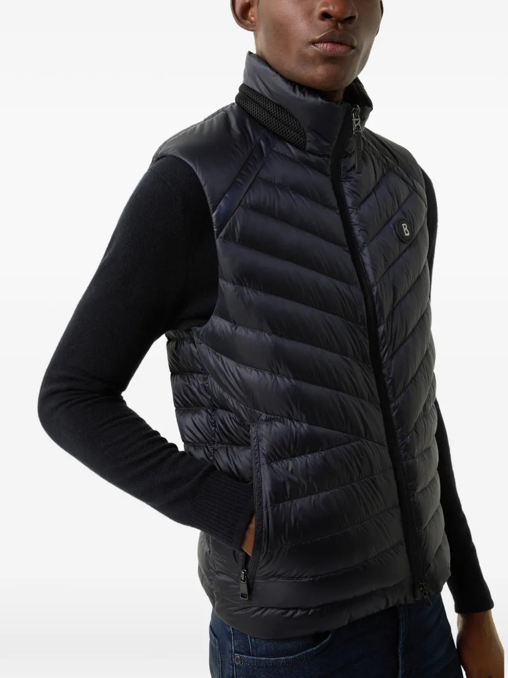 BOGNER Lasse quilted gilet Zwart