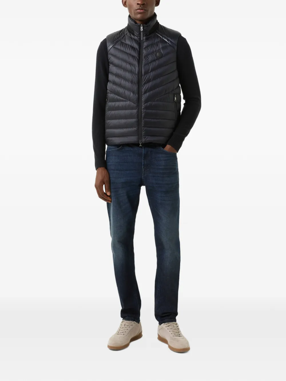 BOGNER Lasse quilted gilet Zwart
