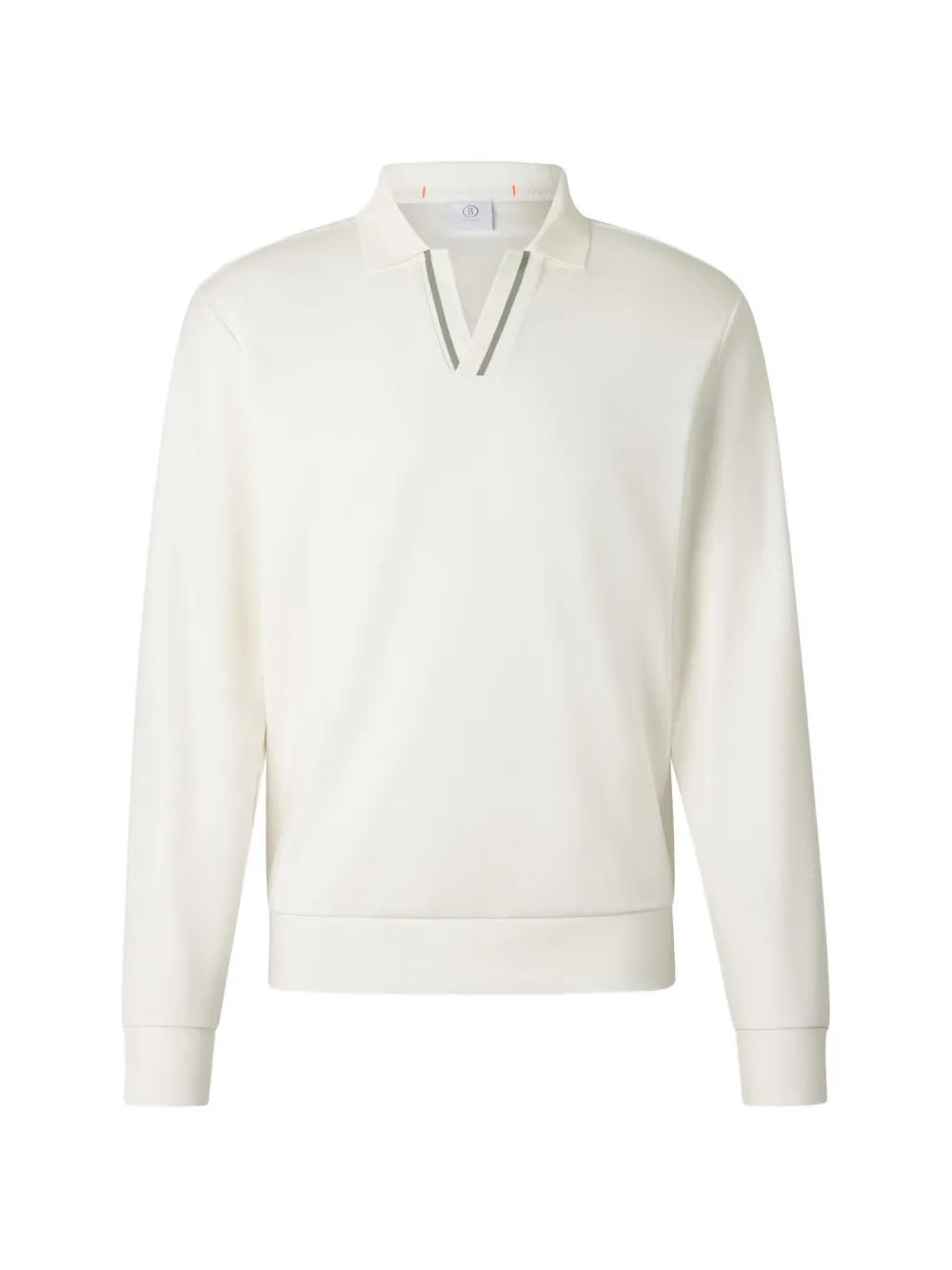 BOGNER Cajus striped-trim sweatshirt - Weiß