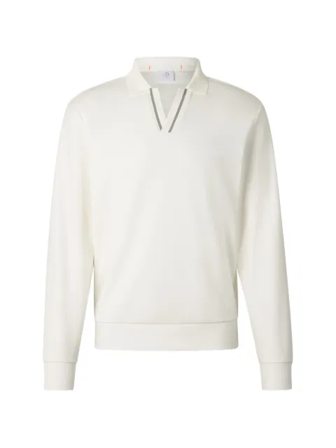 BOGNER Cajus Sweatshirt mit gestreiftem Besatz