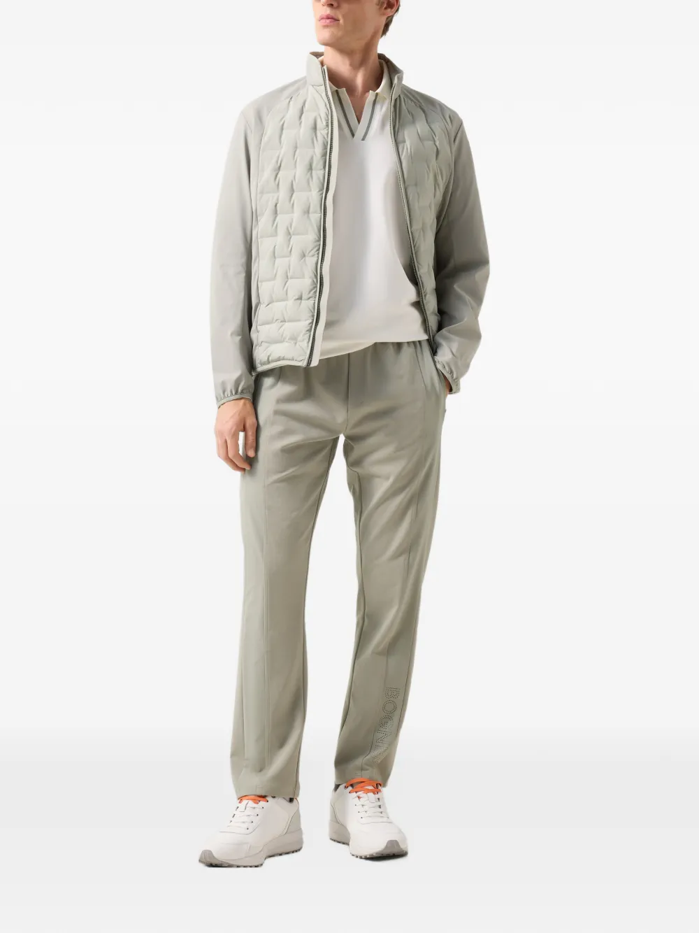 BOGNER Cajus striped-trim sweatshirt Wit