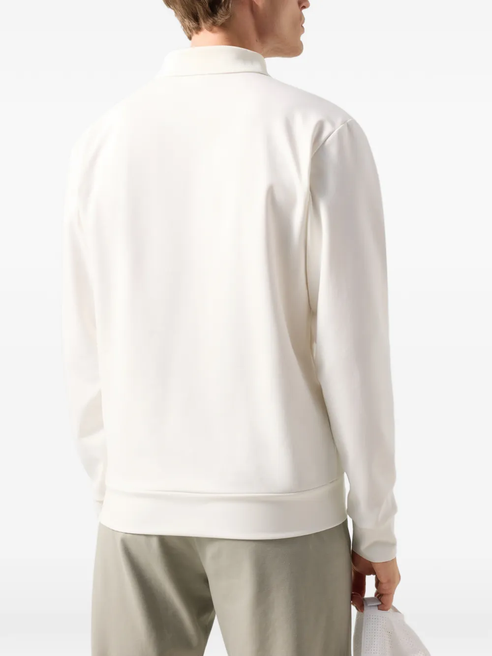 BOGNER Cajus striped-trim sweatshirt Wit