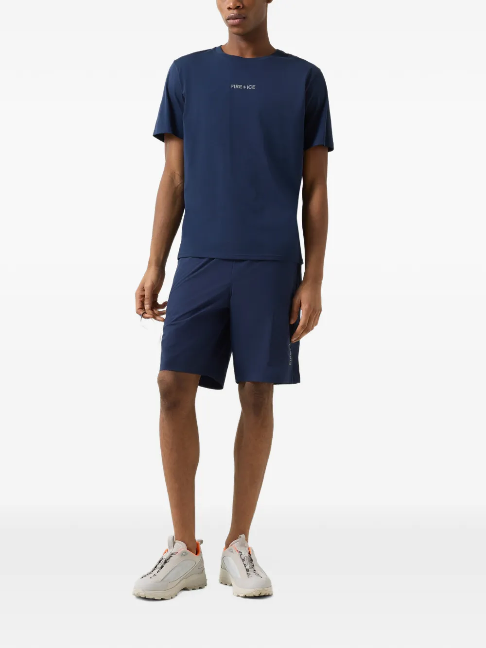 BOGNER FIRE+ICE logo-print cotton T-shirt Blauw