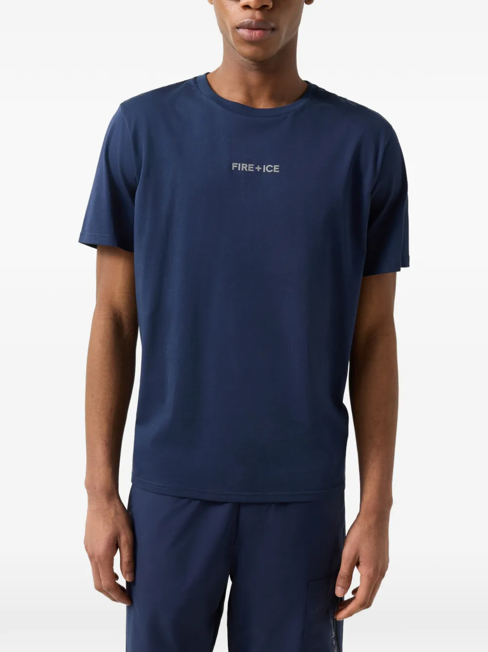 BOGNER FIRE+ICE logo-print cotton T-shirt Blauw