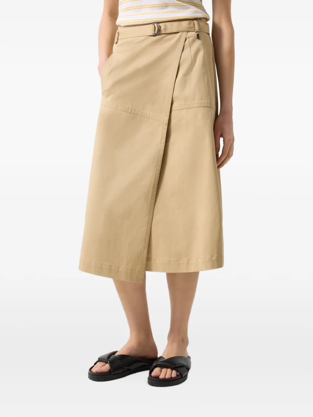 BOGNER jupe portefeuille Jocy à taille ceinturée - Tons neutres BOGNER jupe portefeuille Jocy à taille ceinturée - Tons neutres