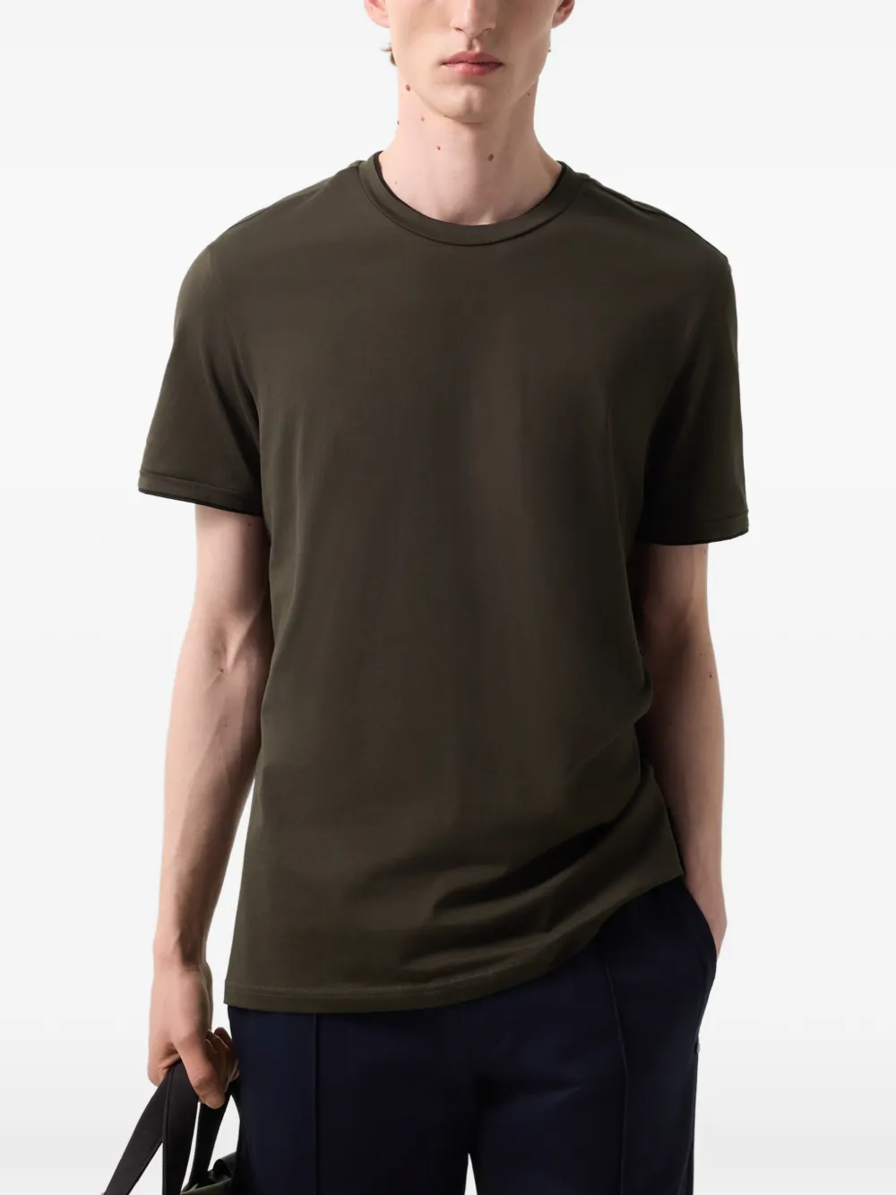 BOGNER logo-print T-shirt Groen