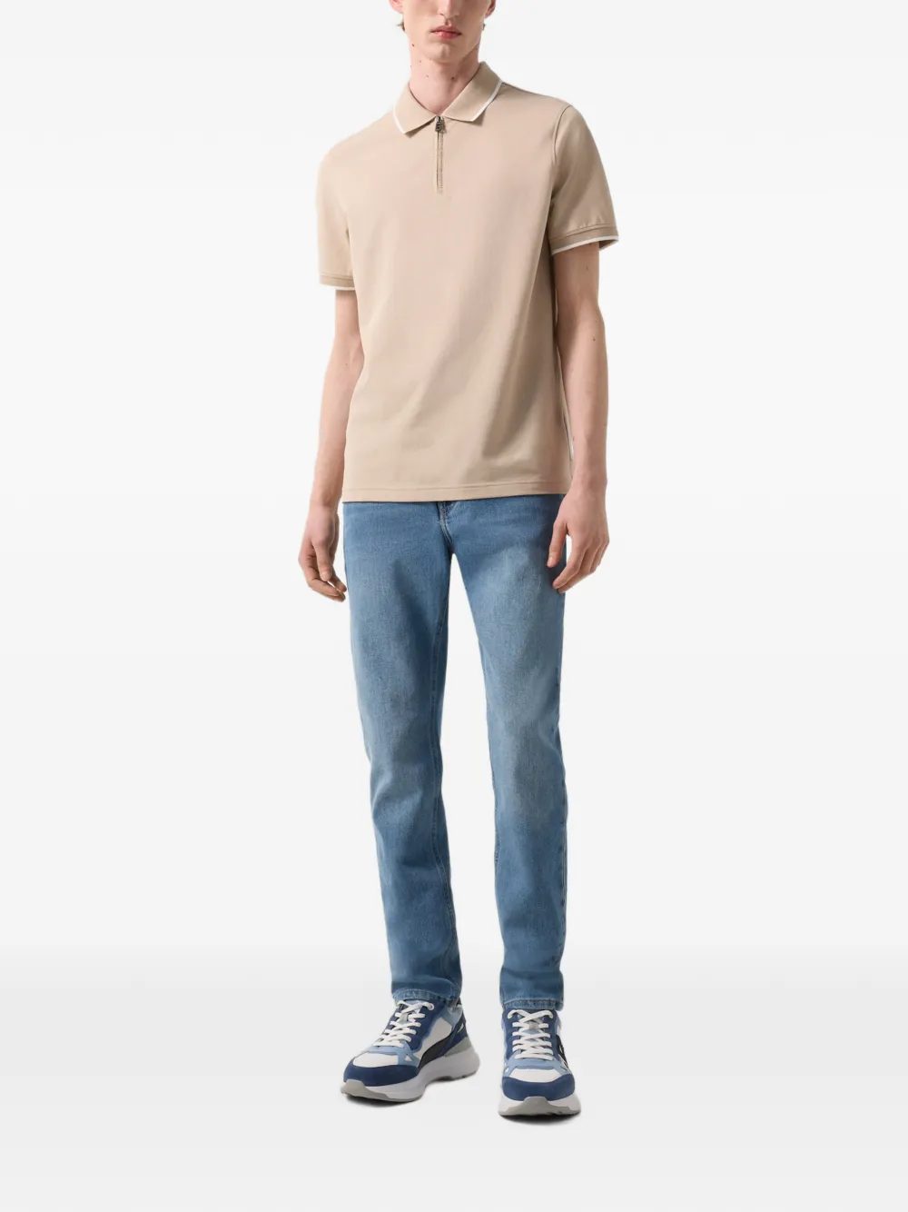 BOGNER Timo piqué polo shirt Beige