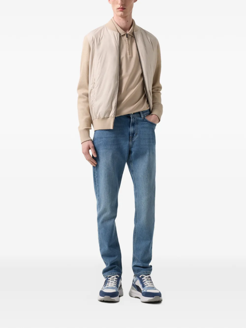 BOGNER Timo piqué polo shirt Beige