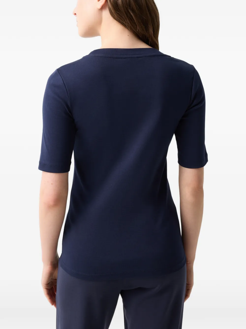 BOGNER Nikini logo-embroidered T-shirt Blauw