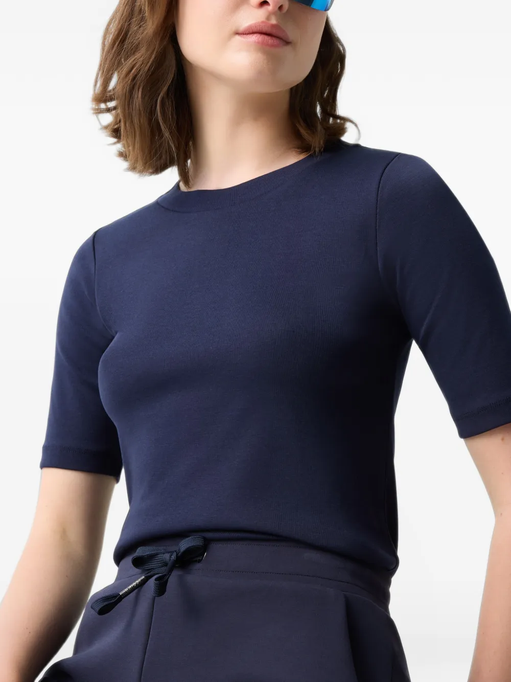 BOGNER Nikini logo-embroidered T-shirt Blauw