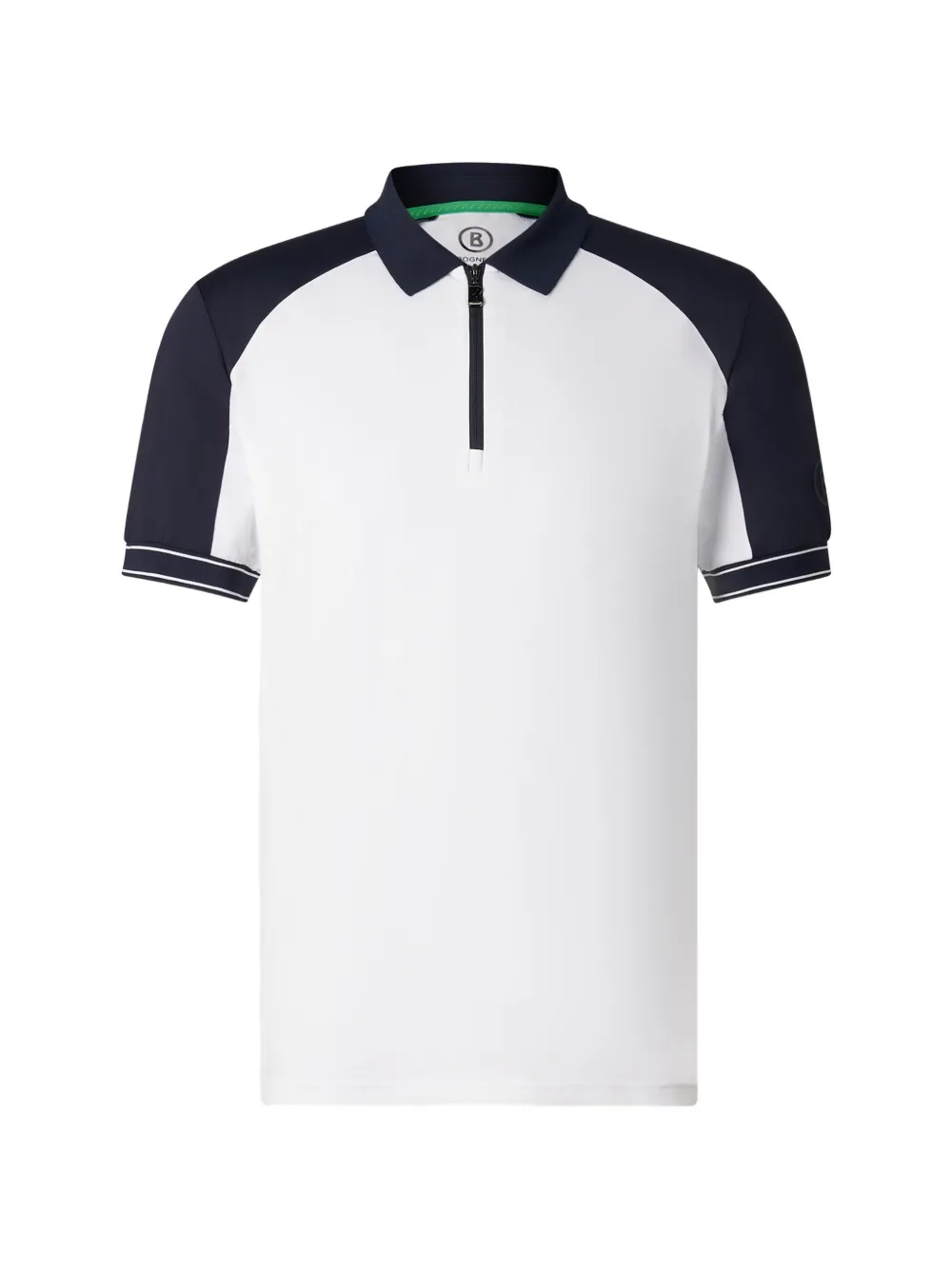 BOGNER Fabius zip-up polo shirt - Weiß