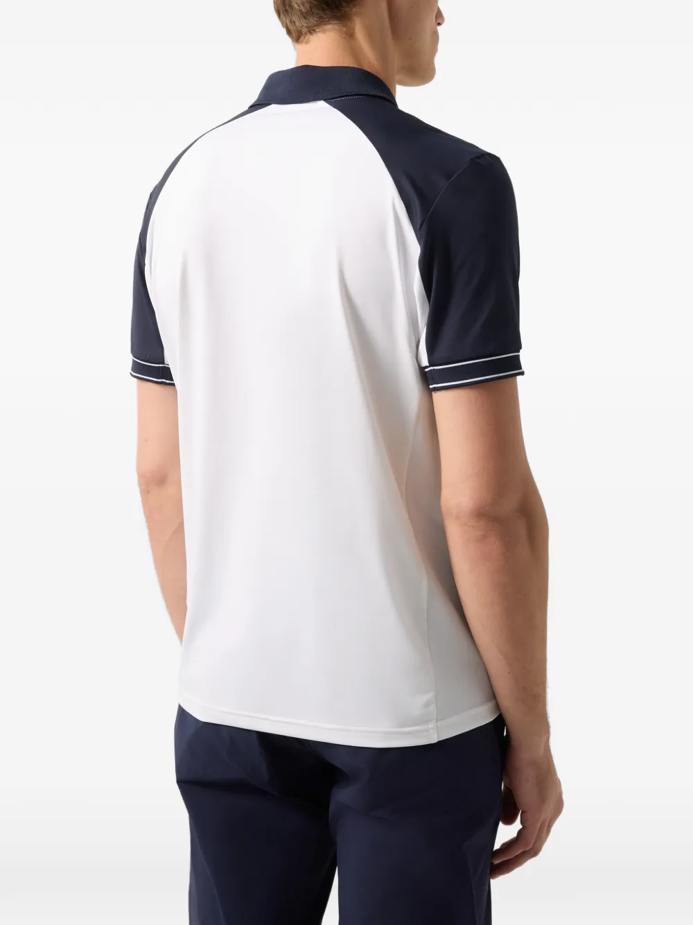 BOGNER Fabius zip-up polo shirt Wit