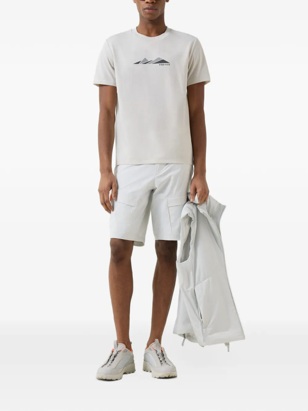 BOGNER FIRE+ICE Paco logo-print T-shirt Grijs
