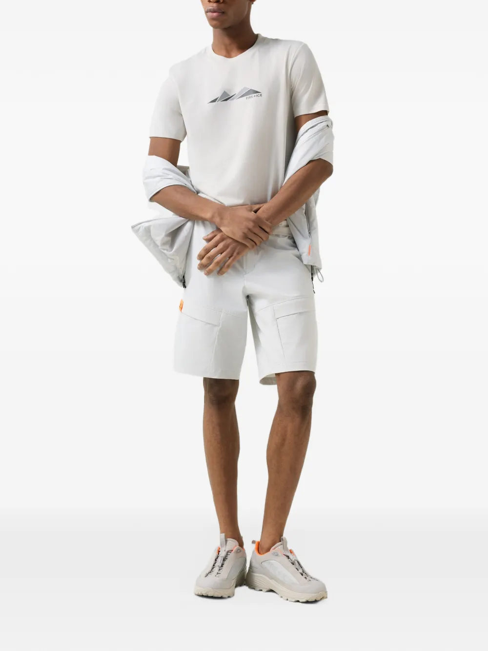 BOGNER FIRE+ICE Paco logo-print T-shirt Grijs