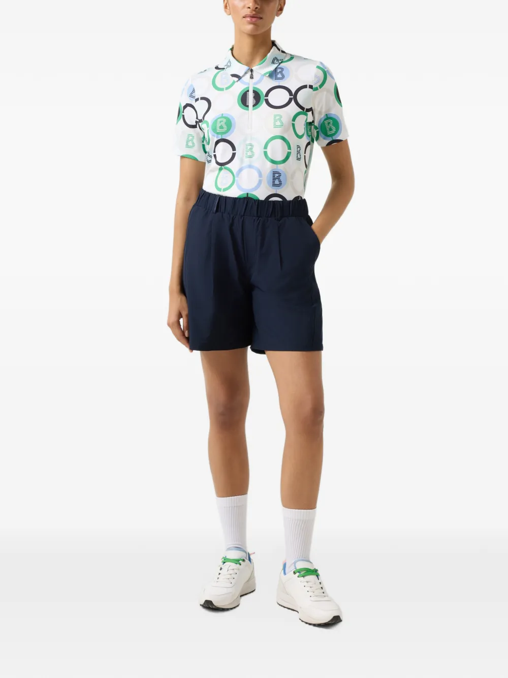BOGNER Taya logo-print polo shirt Wit