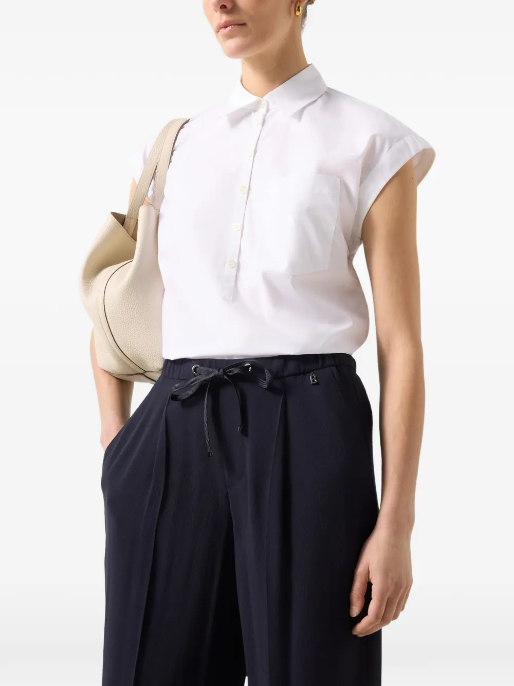BOGNER Gina wide-leg trousers Blauw