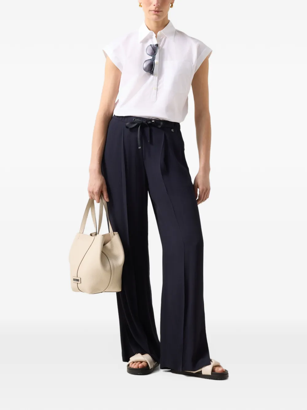 BOGNER Gina wide-leg trousers Blauw